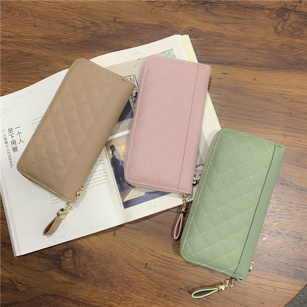 Portofel de dama modern din piele ecologica cu fermoar