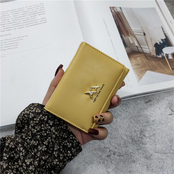 Portofel mic din piele ecologica cu decor metalic