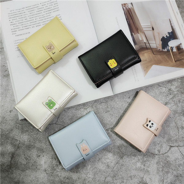 Portofel mic de zi cu zi din piele ecologică cu aplicație