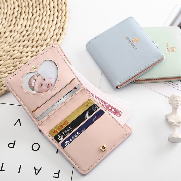 Naiste väike metallist kinnitusega rahakott