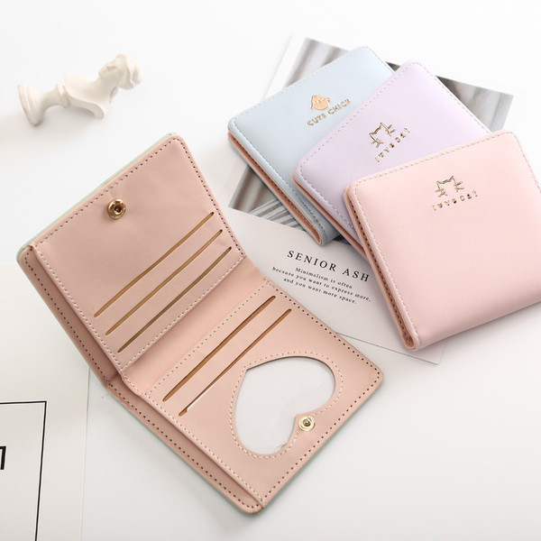 Naiste väike metallist kinnitusega rahakott