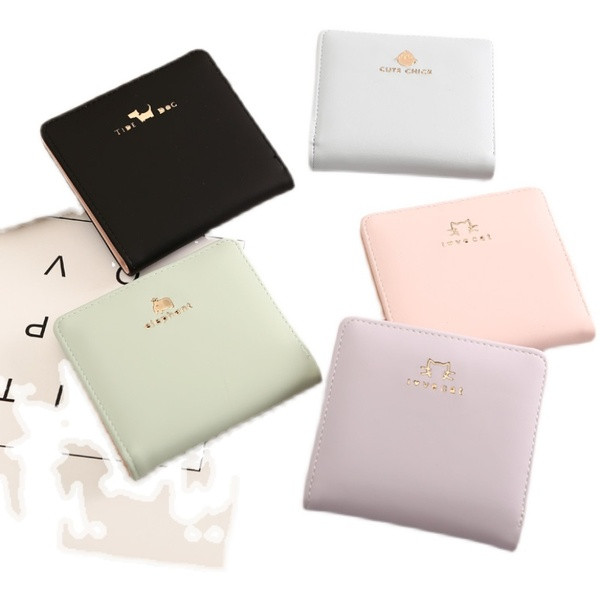 Naiste väike metallist kinnitusega rahakott