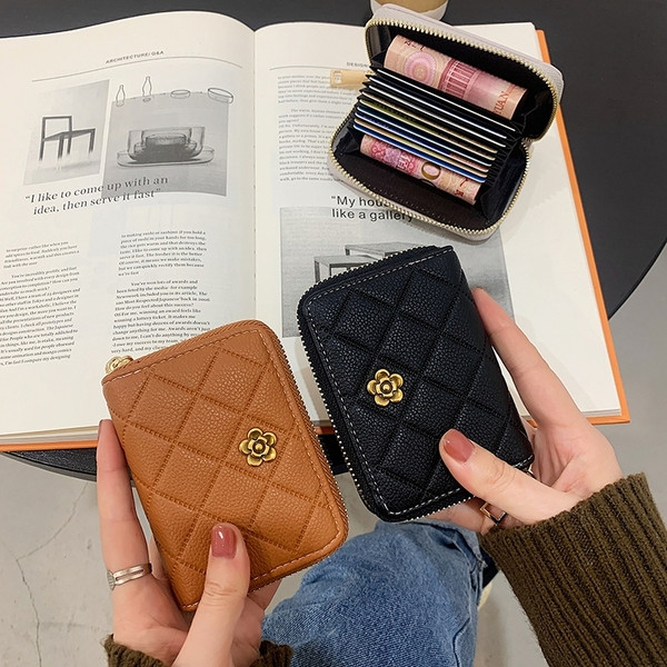 Naiste igapäevane rahakott luku ja kaunistusega