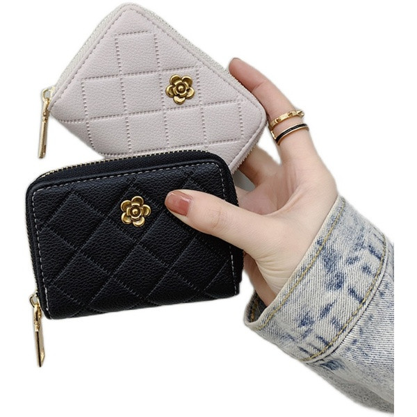 Naiste igapäevane rahakott luku ja kaunistusega