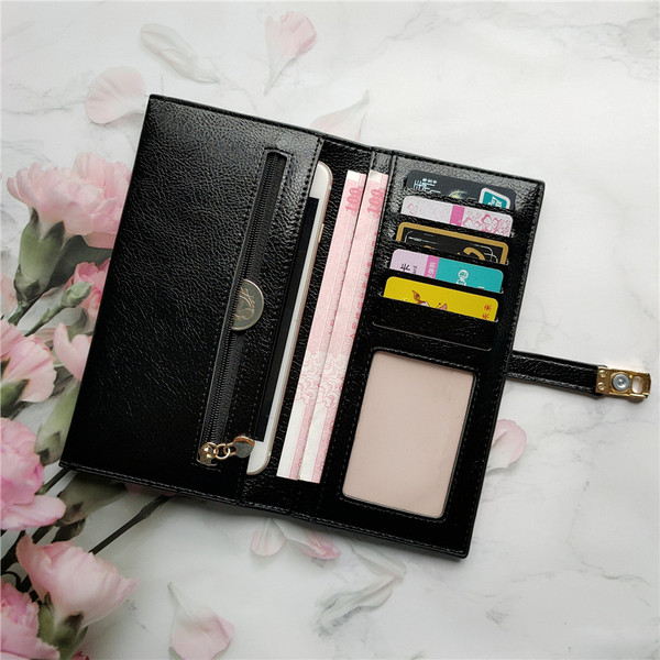 Lihtne mudel naiste rahakott ökonahast metallist kinnitusega