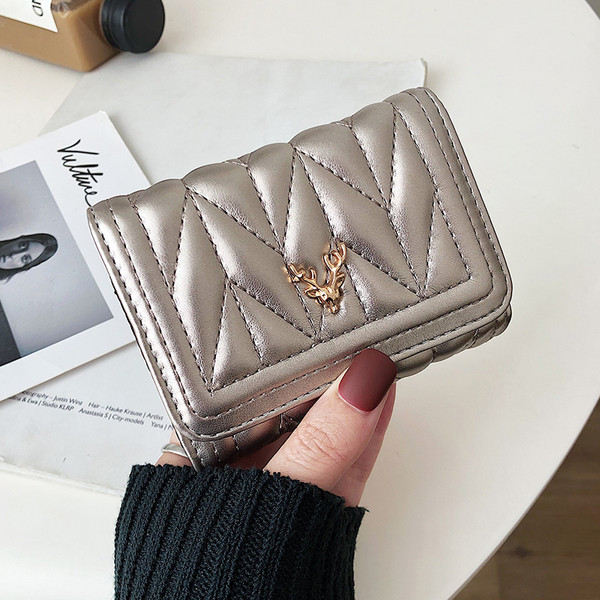 Portofel de dama model nou cu element metalic