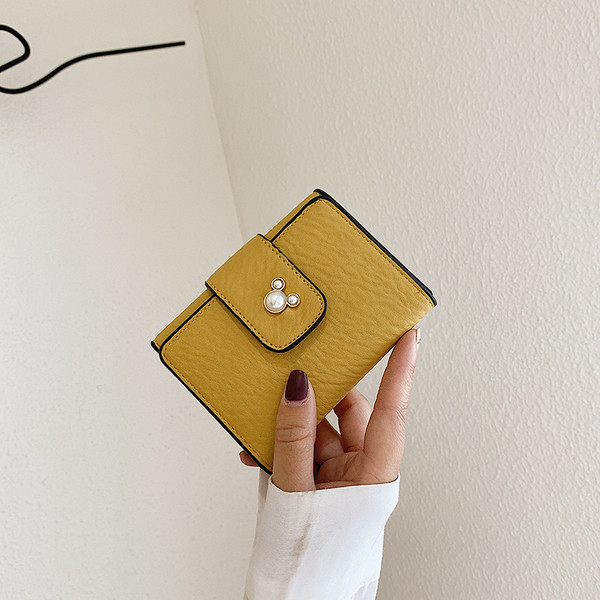 Uut mudelit mitmes värvitoonis pärlitega ökonahast naiste rahakott