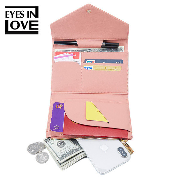 Portofel de dama cu inchidere metalica