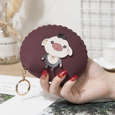 Portofel de dama cu fermoar si emblema - doua modele