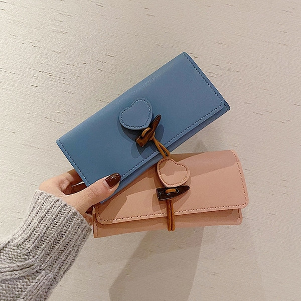 Portofel casual de dama din piele in mai multe culori