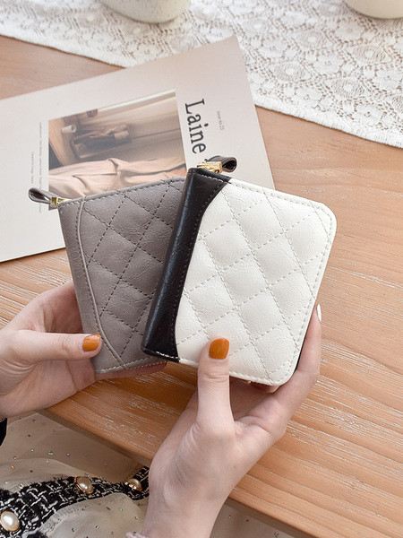 Naujo modelio odinė moteriška piniginė su užtrauktuku