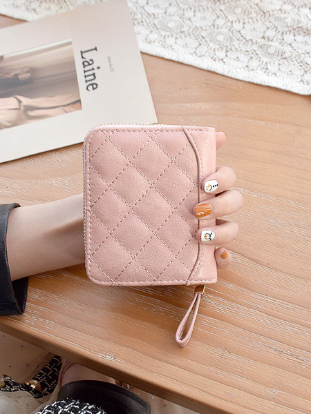 Naujo modelio odinė moteriška piniginė su užtrauktuku