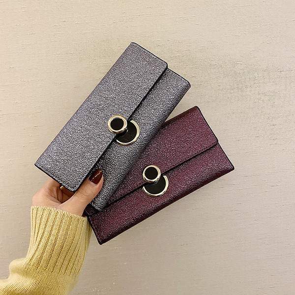 Portofel casual de dama cu model stralucitor in mai multe culori