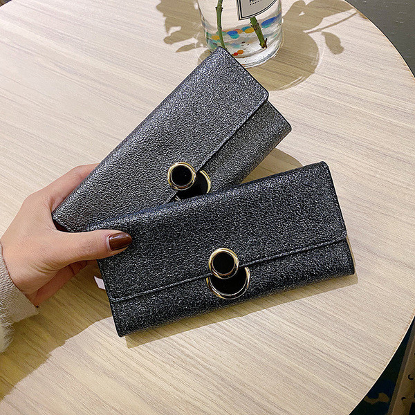 Portofel casual de dama cu model stralucitor in mai multe culori