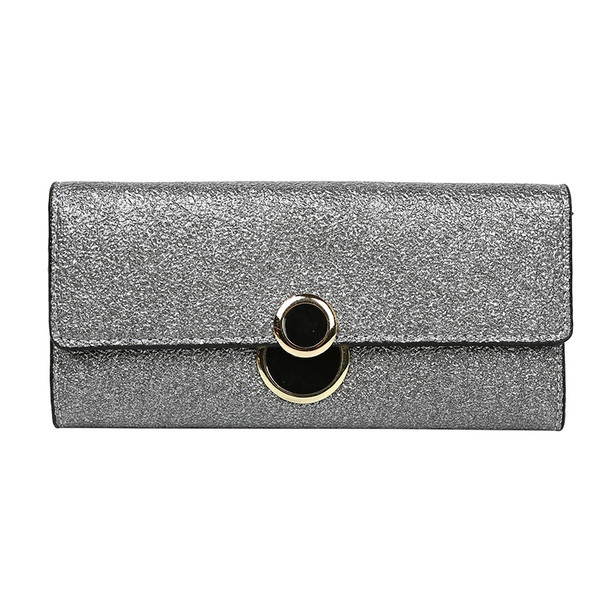 Portofel casual de dama cu model stralucitor in mai multe culori