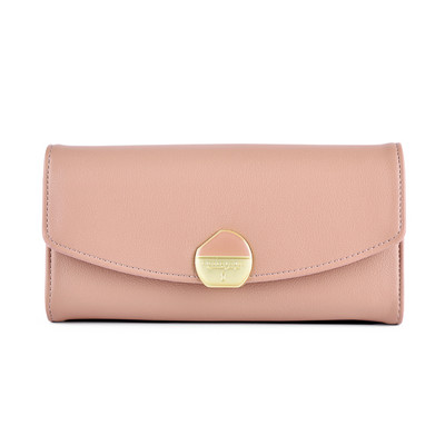 Portofel de dama model nou din piele cu catarama metalica