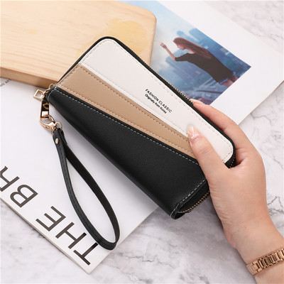 Portofel de dama modern cu fermoar dublu