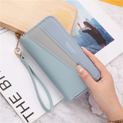 Portofel de dama modern cu fermoar dublu