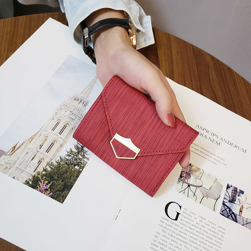 Naiste metallist kinnitusega rahakott - ökonahk