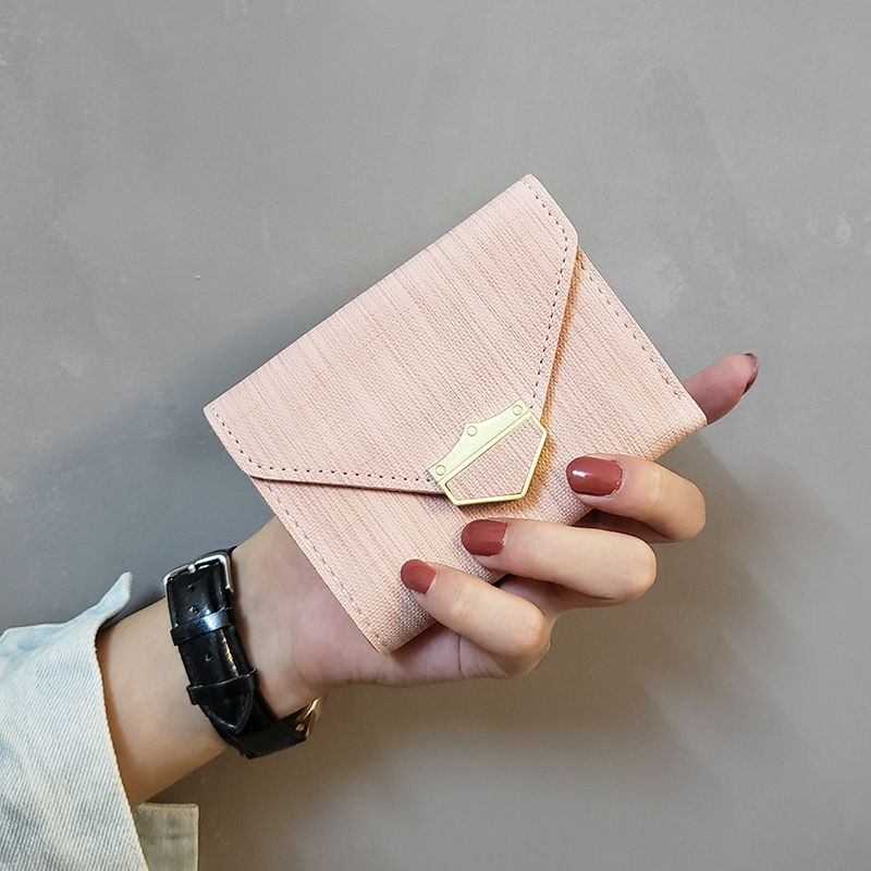 Naiste metallist kinnitusega rahakott - ökonahk