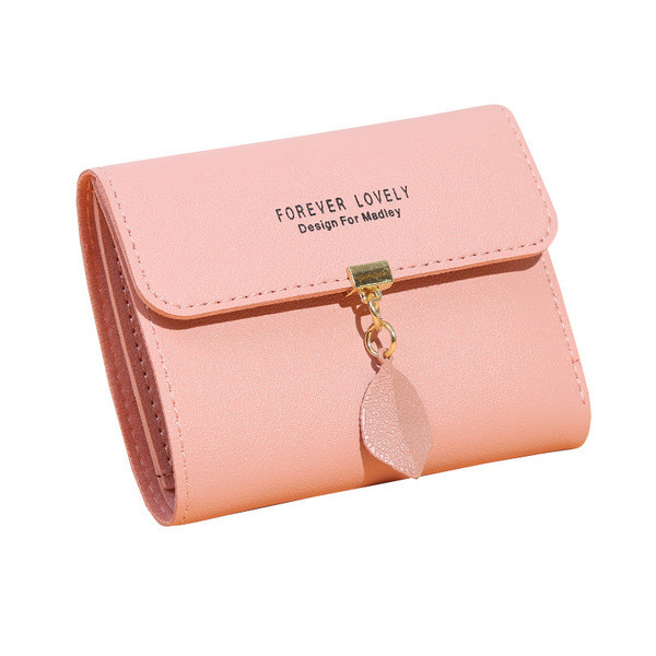 Portofel de dama cu inchidere metalica - piele ecologica