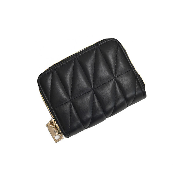 Portofel de dama din imitatie de piele si fermoar