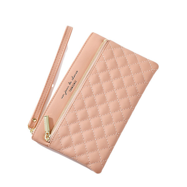 Portofel de dama cu fermoar din piele ecologica