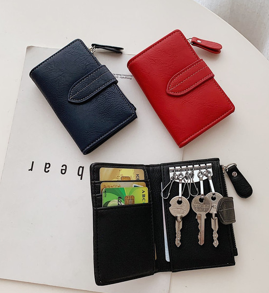 Portofel de dama din piele cu spatiu pentru chei