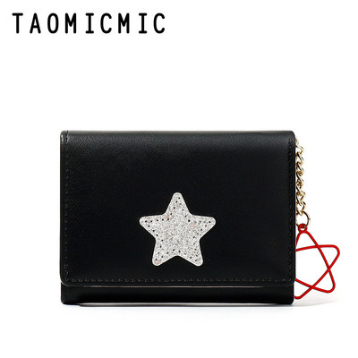 Portofel de dama din piele ecologica cu emblema