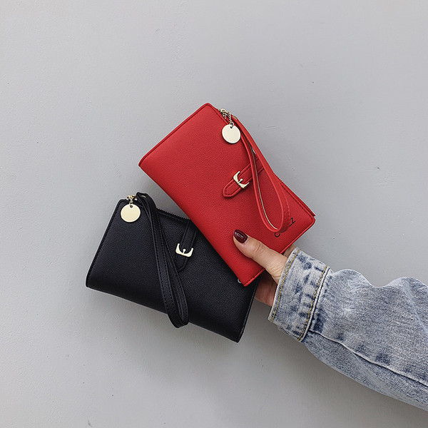 Portofel de dama modern cu catarama si fermoar