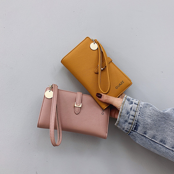 Portofel de dama modern cu catarama si fermoar