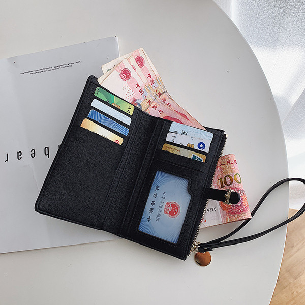 Portofel de dama modern cu catarama si fermoar