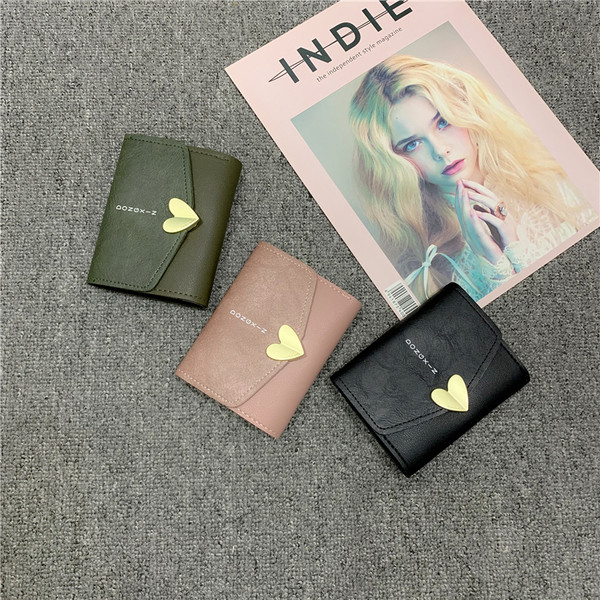 Naiste kaasaegne metallist südamega rahakott