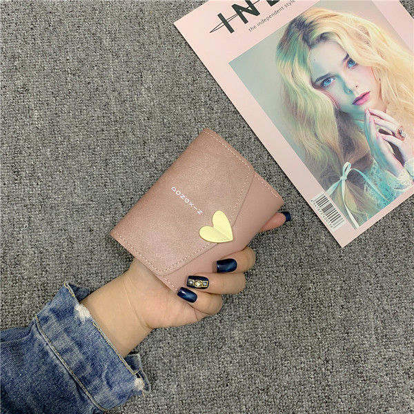 Naiste kaasaegne metallist südamega rahakott