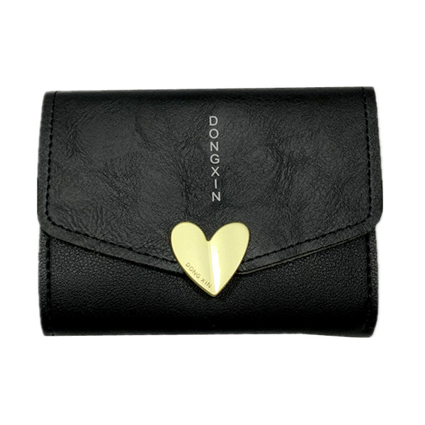 Naiste kaasaegne metallist südamega rahakott