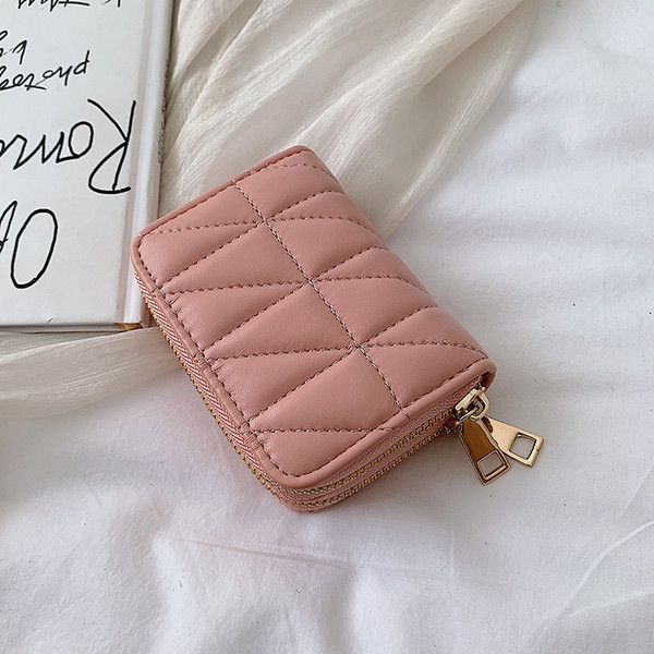 Model nou portofel de dama din piele cu fermoar