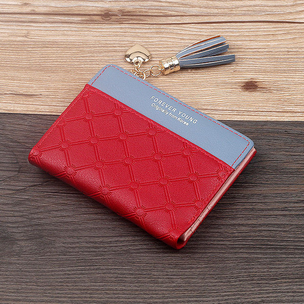 Portofel de dama cu decor inima