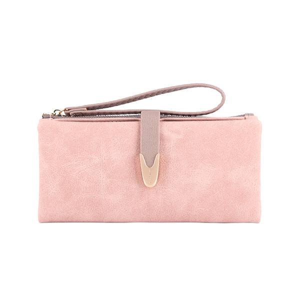 Uus mudel nahast lukuga naiste rahakott