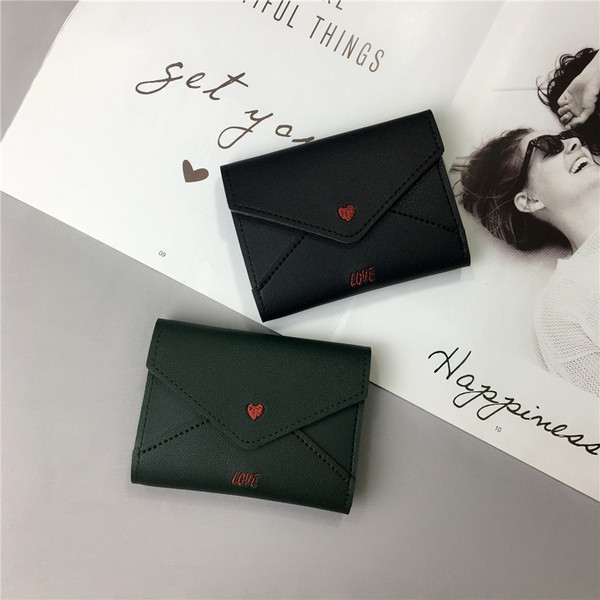 Öko-nahast moodne väike rahakott tikandiga