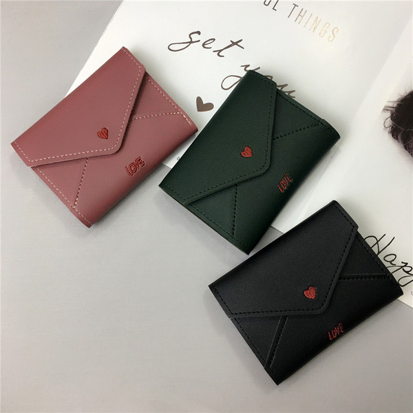 Öko-nahast moodne väike rahakott tikandiga