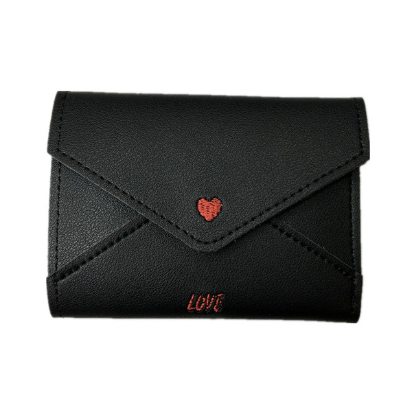 Öko-nahast moodne väike rahakott tikandiga