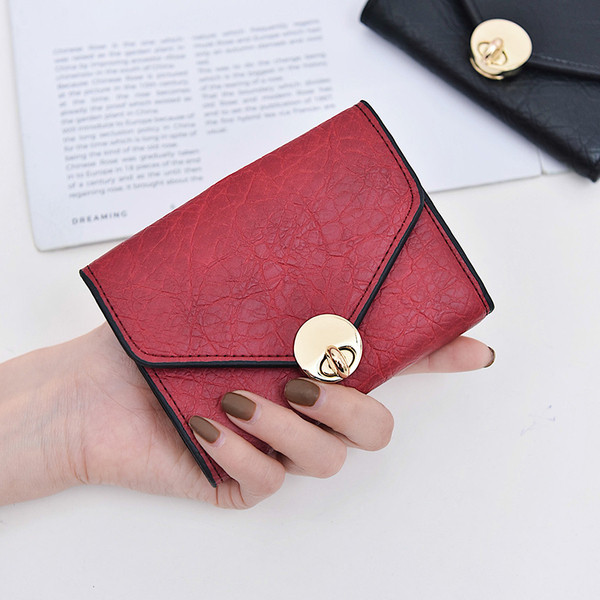 Portofel de dama din piele-stil retro