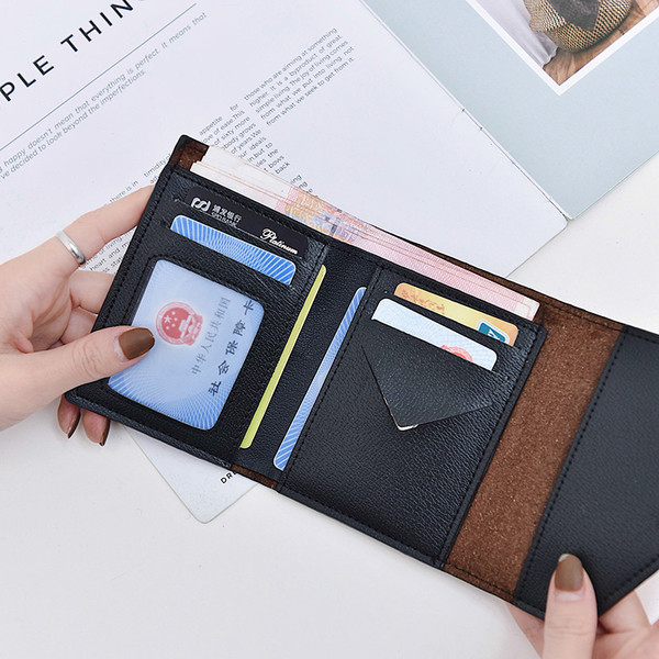 Portofel de dama din piele-stil retro