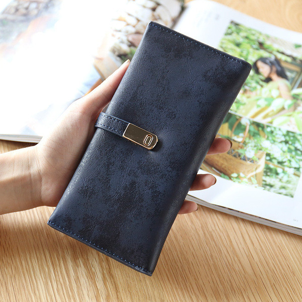 Naiste metallist kinnitusega rahakott