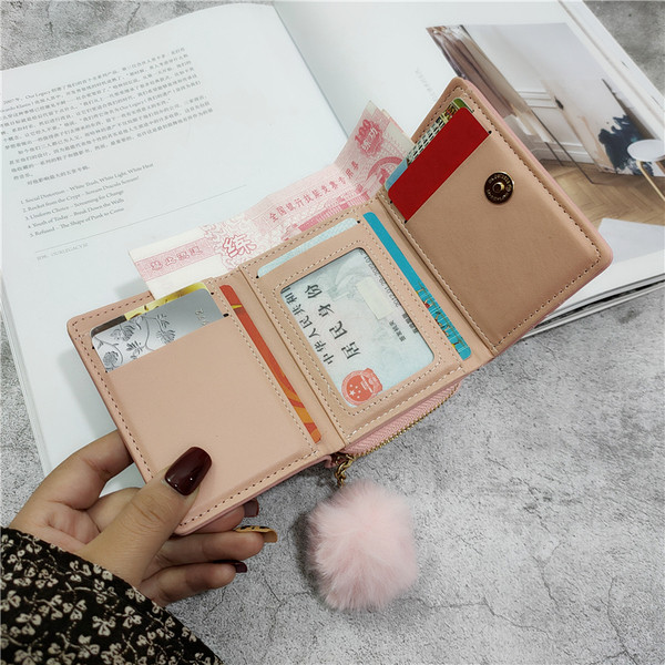 Öko-nahast väike naiste rahakott tikandite ja udusulgedega