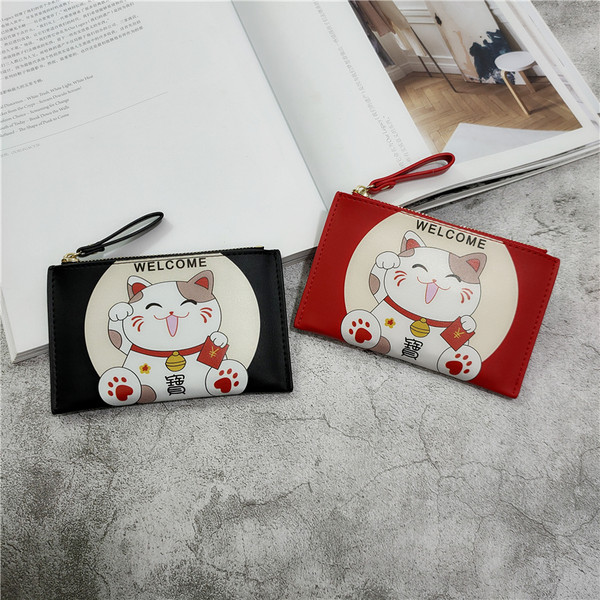 Eko bőrből készült alkalmi női pénztárca színes rátéttel