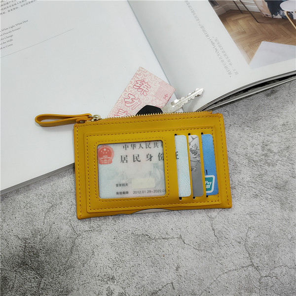 Eko bőrből készült alkalmi női pénztárca színes rátéttel