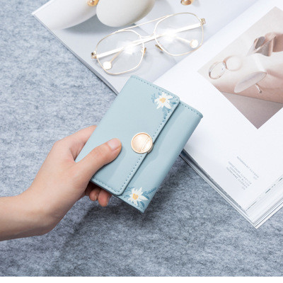 Portofel mic de dama cu inchidere metalica