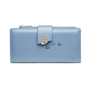 Naiste nahast rahakott metallist kaunistuse ja lukuga