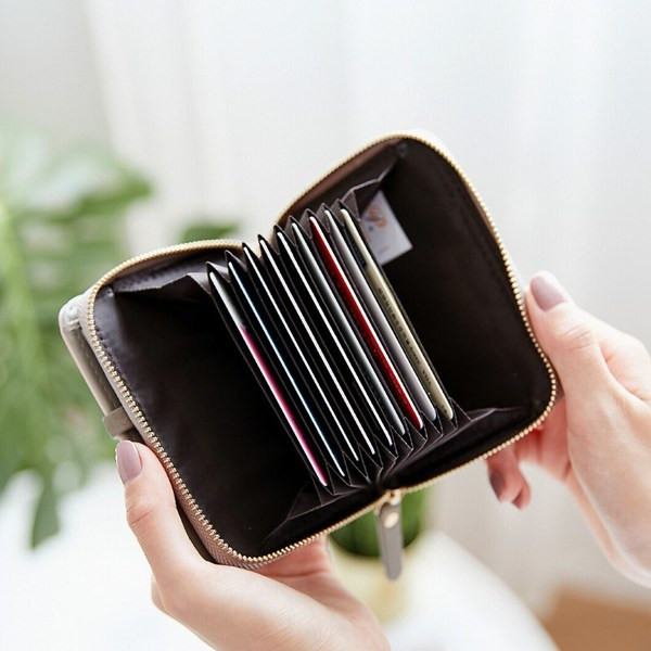 Női kis virágos pénztárca cipzárral